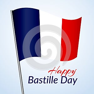 The national flag of France Blue white and red stripes grunge texture Happy Bastille Day 14 july Patriotic celebration background