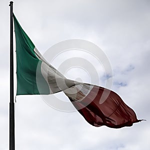 National flag of Italy fluttering in the wind