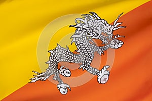 National Flag - Kingdom of Bhutan