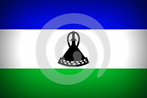 National flag of Lesotho