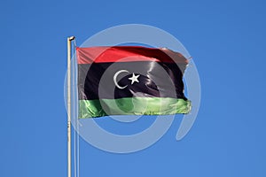 National flag of Libya photo