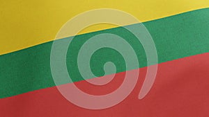 National flag of Lithuania waving original size and colors 3D Render, Lietuvos veliava Lithuanian flag, Republic of