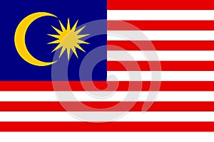 National flag of Malasia photo