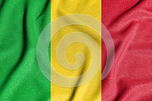 National flag of the Mali. The main symbol of an independent country. Flag of Mali