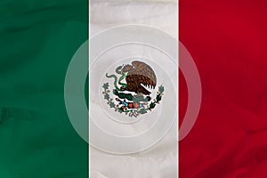 National flag of Mexico, symbol of tourism, immigration, politic