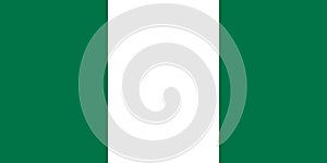 national flag of nigeria on silk fabric with soft folds, background