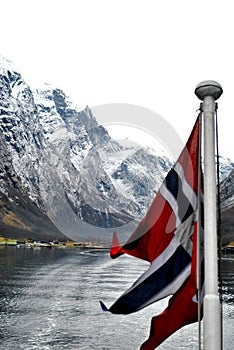 Vlajka z norsko v 