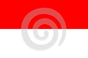 National flag of Republic of Indonesia