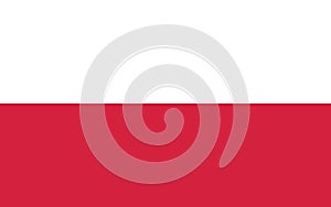 National Flag Republic of Poland - vector, Rzeczpospolita Polska