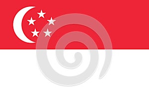 national flag of Republic of Singapore