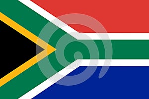 National Flag Republic of South Africa RSA - vector