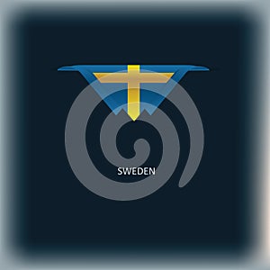 National flag Sweden