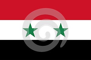 National flag of Syria, vector illustration