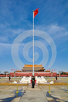 National Flag in Tiananmen Square