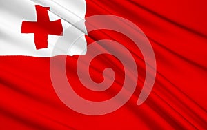 Flag of Tonga, Nuku`alofa - Polynesia photo