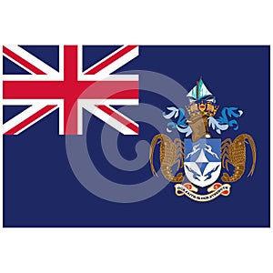 National flag of Tristan da Cunha - Flat color icon.