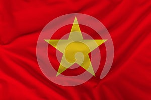 National flag of Vietnam, a symbol of vacation, immigration, politic