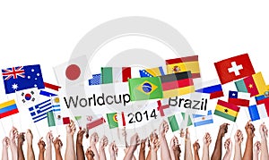 National Flags and Worldcup Brazil 2014