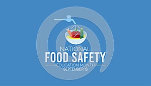 national food safety education month is observed every year on September. photo