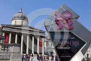 National Gallery and Olympic Countdown Clock