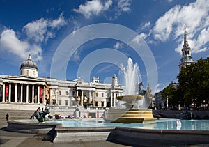 National Gallery and Trafalgar square