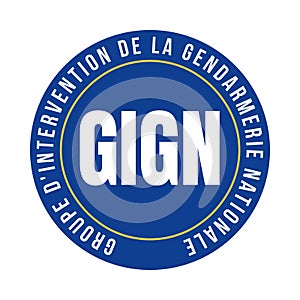 National gendarmerie intervention group symbol