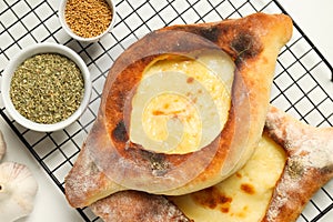 National Georgian cuisine food, flour product - Khachapuri