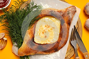 National Georgian cuisine food, flour product - Khachapuri