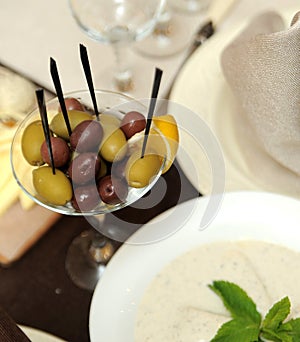 National georgian food pkhali on served table