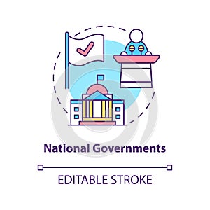 National governments concept icon