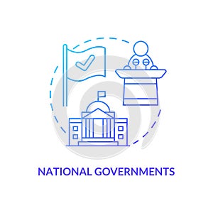 National governments concept icon