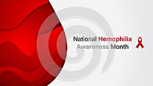 National Hemophilia Awareness Month vector design