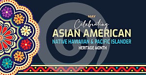 National Hispanic heritage month banner, vector ethnic ornaments. Hispanic Americans culture, tradition and art heritage festival