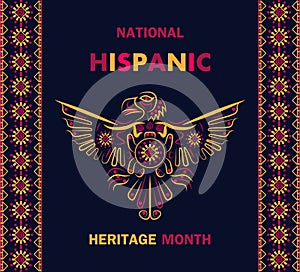 National Hispanic Heritage Month celebrated from 15 September to 15 October USA