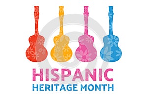 National Hispanic Heritage Month. September 15 to October 15. .Holiday concept. Template for background, banner, card