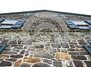 National Historic stone house gable roof end Poole Iron Forge