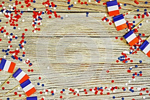 The national holiday of July 14 is a happy Independence Day of France, Bastille Day, the concept of patriotism, memory, place for