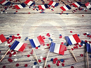 The national holiday of July 14 is a happy Independence Day of France, Bastille Day, the concept of patriotism, memory, place for