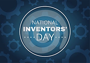 National Inventors Day on February 11 Celebration of Genius Innovation to Honor Creator of Science in Flat Cartoon Illustration
