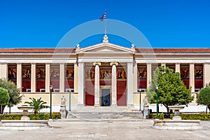 The National and Kapodistrian University of Athens neoclassical building