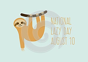 National Lazy Day vector photo