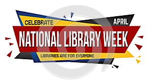 National library week banner design