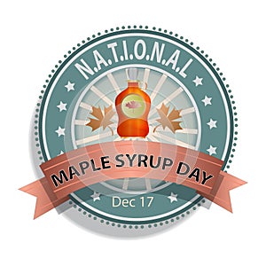 National Maple Syrup Day Sign and Badge