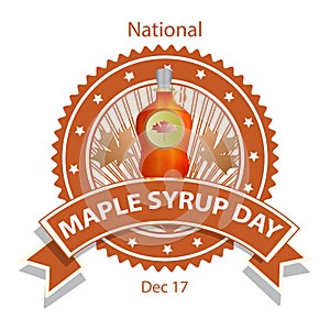 National Maple Syrup Day Sign and Badge