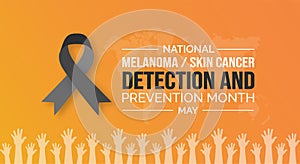 National Melanoma Skin Cancer Detection and Prevention Month background