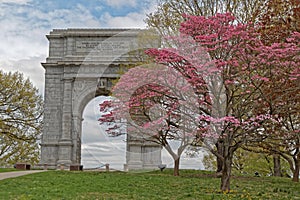 National Memorial Arch with Dogwood Trees