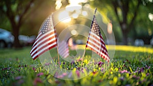 National Memorial Day Flag Ceremony in United States