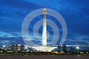 national monument with blue sky