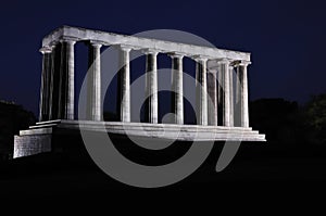 National Monument at night