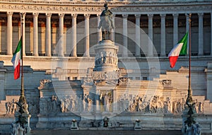 The National Monument to Victor Emmanuel II, Rome, Italy.